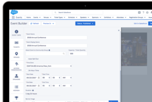 With Fonteva's association management system, you get comprehensive event planning features on top of the Salesforce CRM platform.
