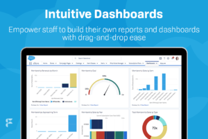 Maintain a birds-eye view of your operations with your association management database's dashboards.