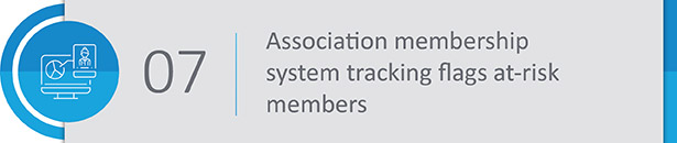 Track at-risk members within your association management system.