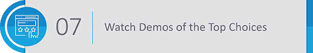 Watch demos of the top prospective association management solutions you identified in the last step.