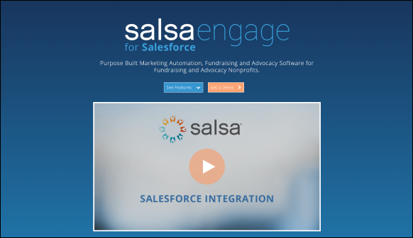SalsaLabs is a Salesforce plugin that offers a full suite of online fundraising tools that fully integrate with Salesforce.
