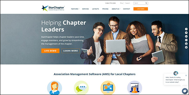 Check out StarChapter's homepage to learn more about their association management software.