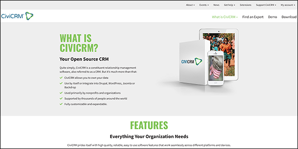 CiviCRM places top in any association management software comparison for its unique open source software.
