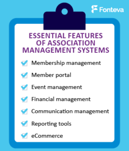 These are the essential features of an association management system.