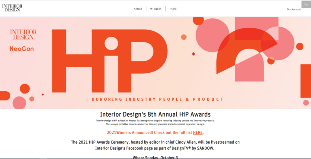 Check out Sando Media's impressive HiP awards program website design.